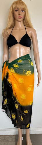 Sarong yellow & blue