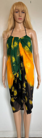 Sarong yellow & blue