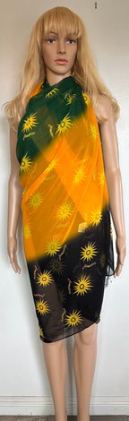 Sarong yellow & blue